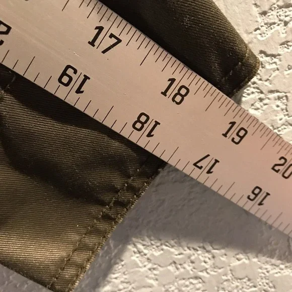 J Crew The Downtown Field Jacket Waxed Cotton Green Womens Size XXXS - Picture 10 of 12